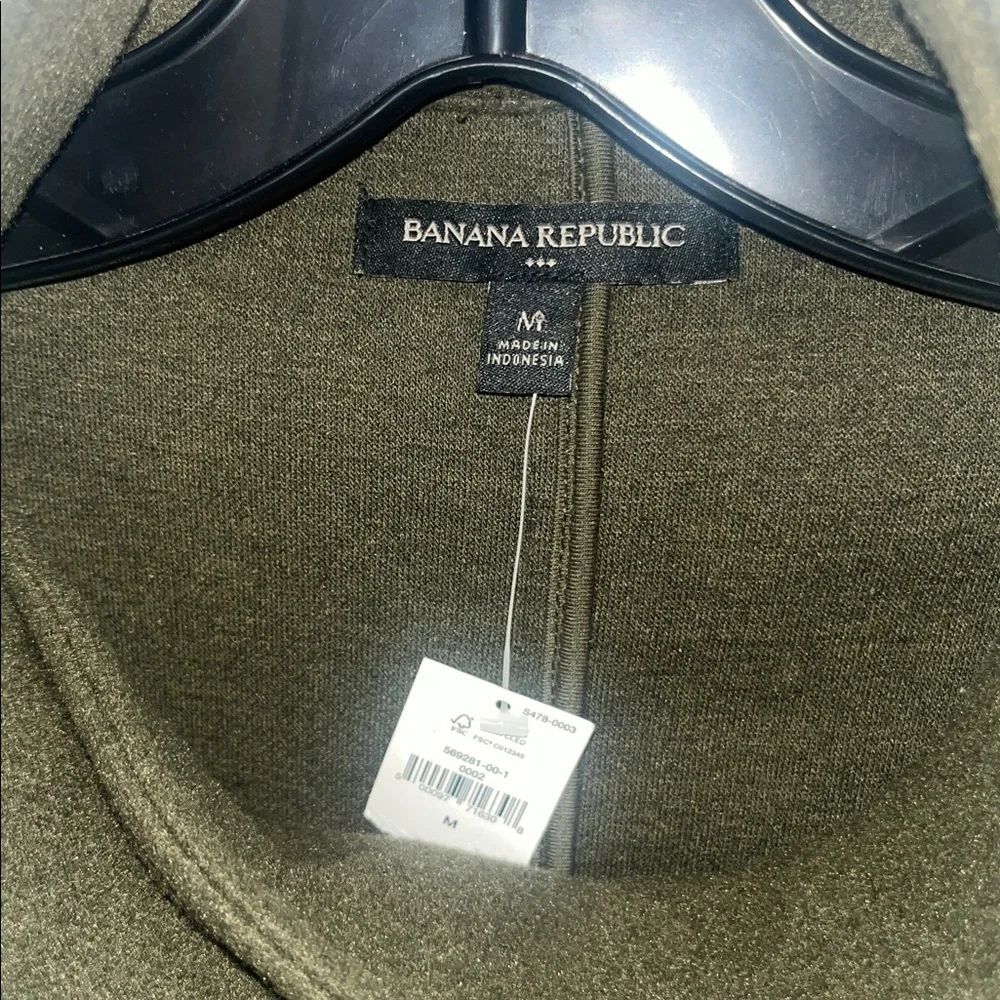 Banana Republic Green Melton Moto Jacket Size M NWT - Picture 7 of 10